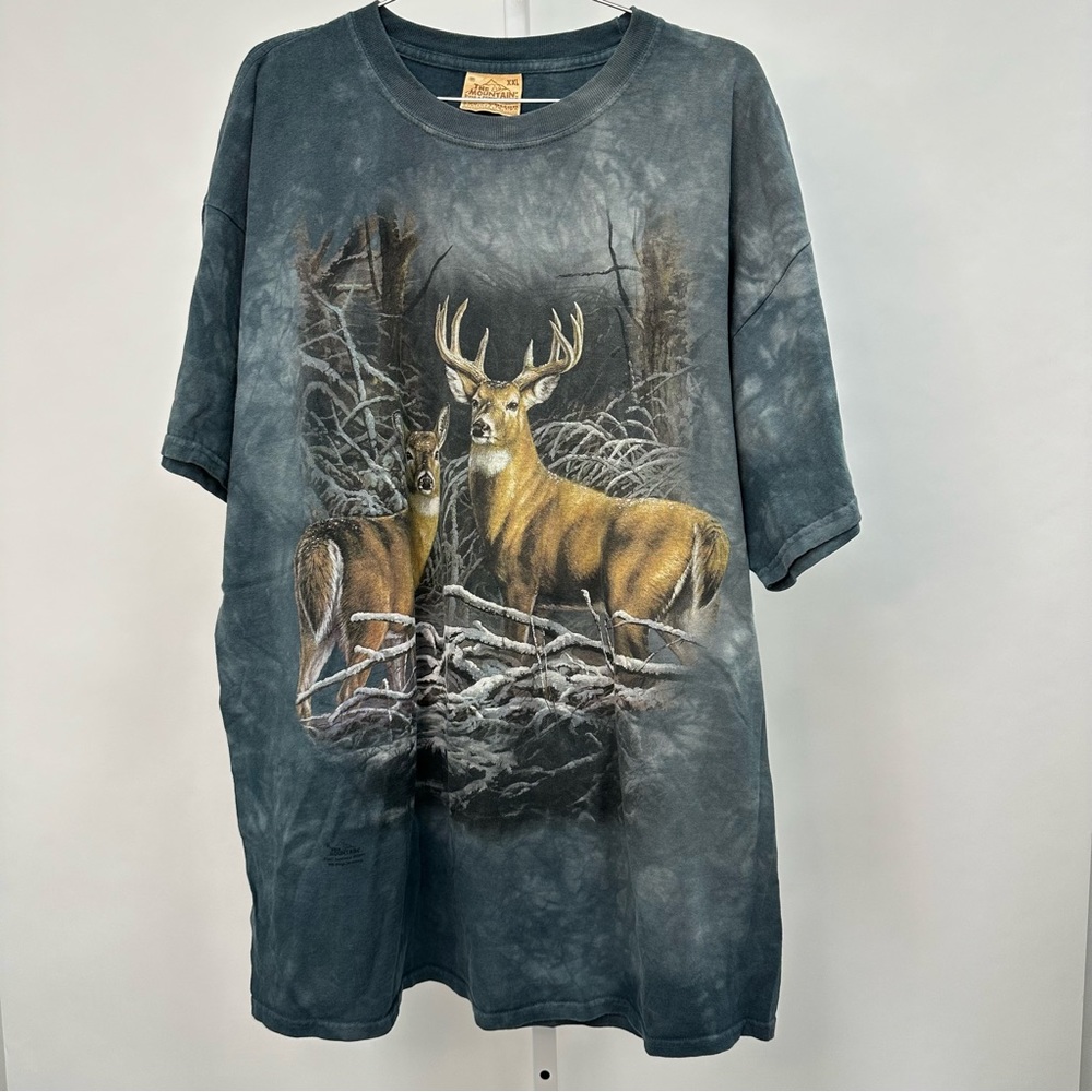 Vintage The Mountain USA Deer Nature Tie Dye XXL T-Shirt